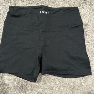 Small, black NoBull bootie shorts 4”
